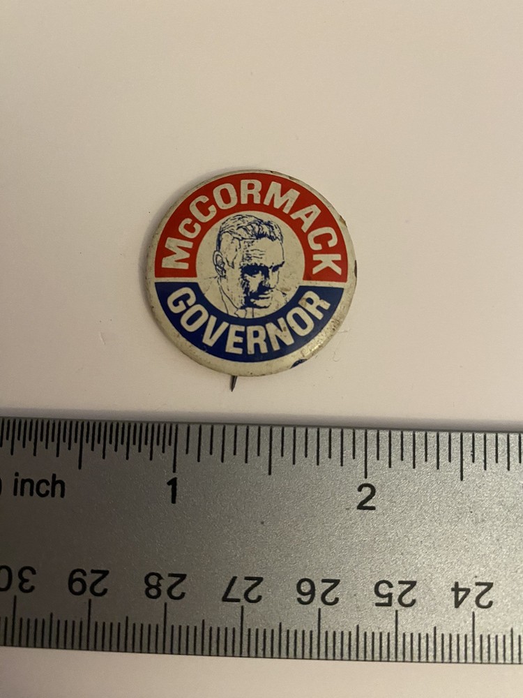 McCormack Governor Pin Back Button P86