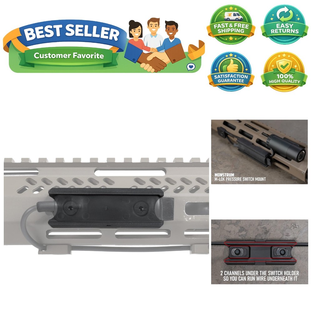 M-LOK Weapon Light Pressure Switch Mount