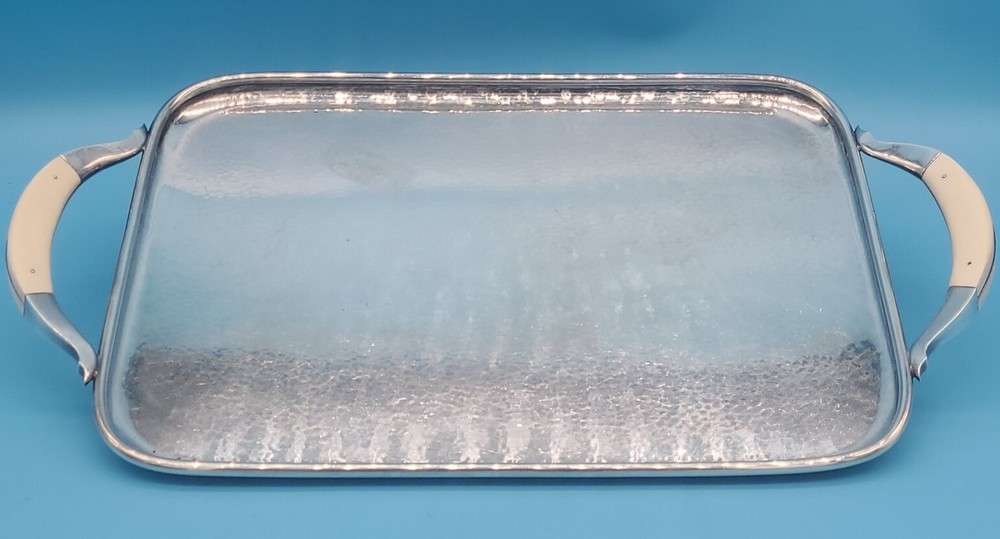DANISH MODERNIST STERLING SILVER SERVING TRAY