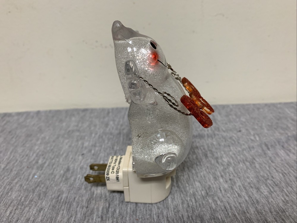Vintage 2008 Eulit Acrylic Halloween Boo Ghost Nightlight Working