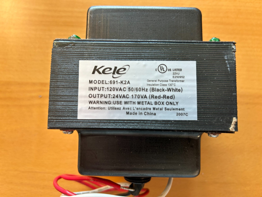 Kele Control Transformer 691-K2A 170VA Pri 120 Sec 24 New Surplus