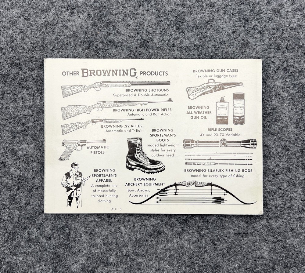 Original Browning Model A5 Automatic-5 Shotgun Owners Manual & Outer Envelope
