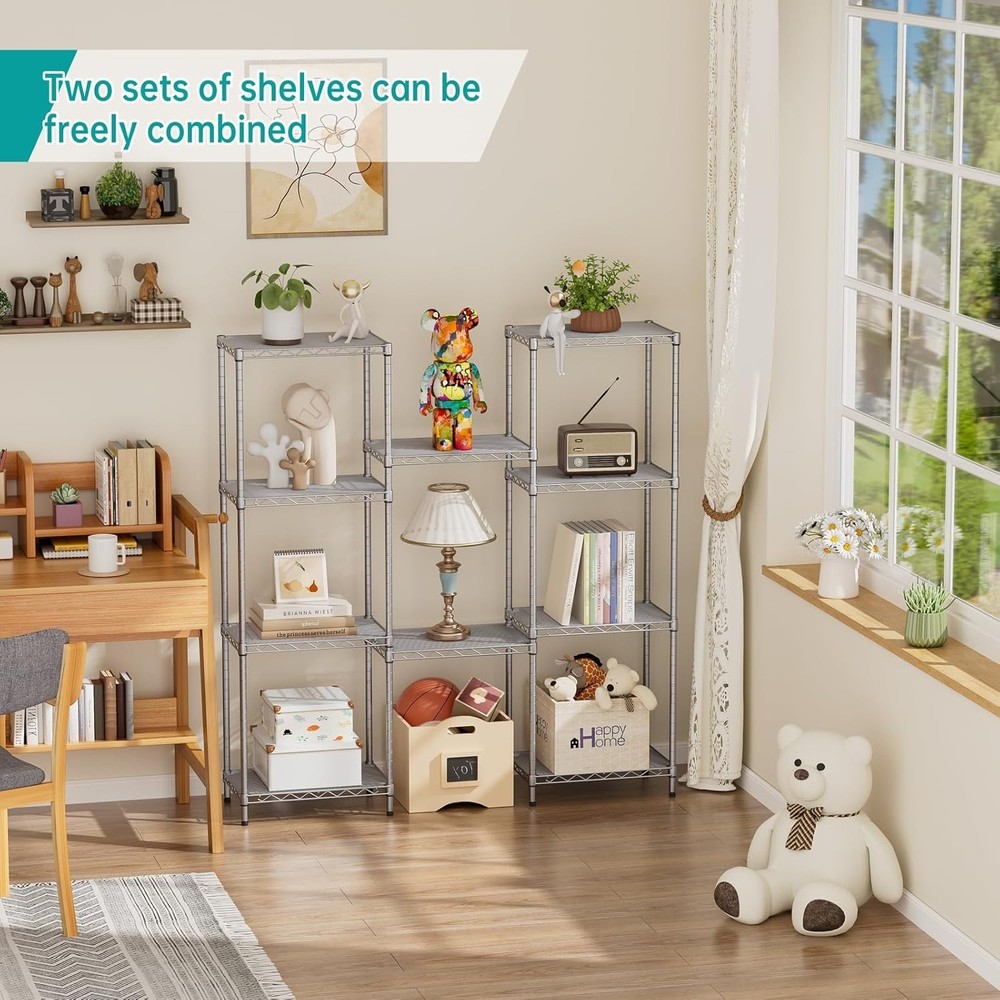 Heavy Duty 5-Tier Shelving Unit – Rustproof Design, Perfect for Kitchen & Closet