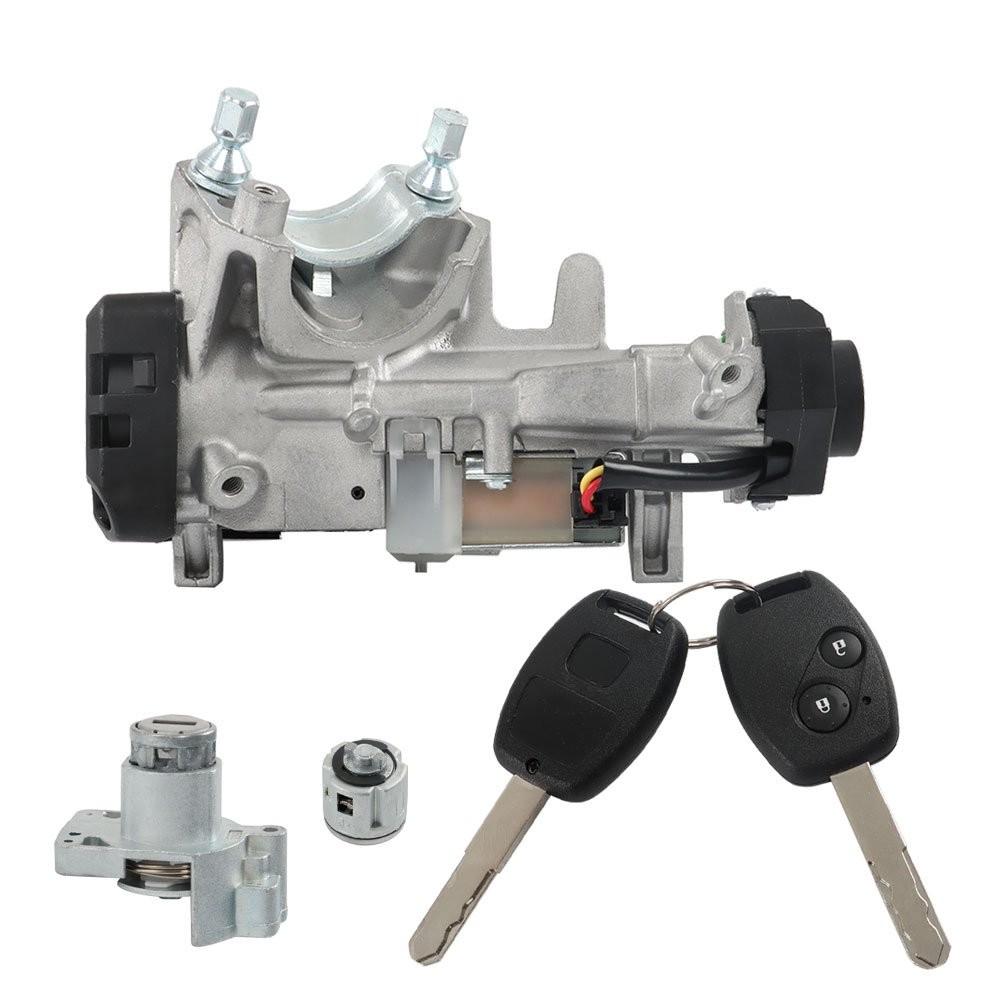 Ignition Door Lock Cylinder Switch Assembly Set 2 Remote Keys For 2007-2011 CRV