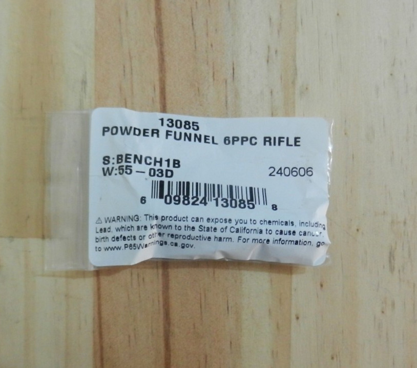 Dillon Powder Funnel - 6PPC;  13085