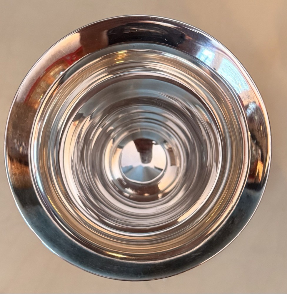 Silverplate Kiddush Cup and Saucer