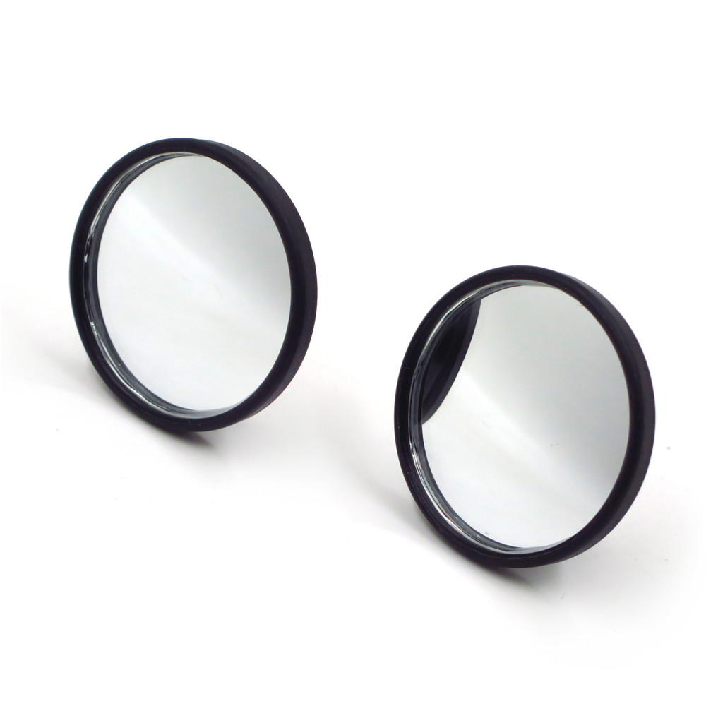 2 Pcs Universal 2" Round Angle Rear Side View Blind Spot Mirror for Car