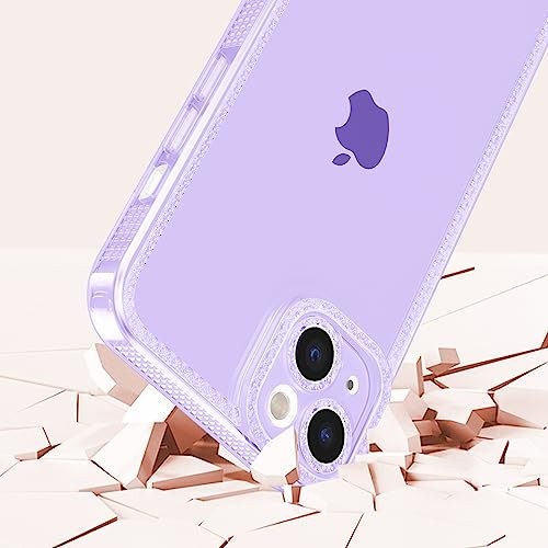 Designed for iPhone 14 Plus/15 Plus 6.7 inch,Sparkly Cute Clear Case