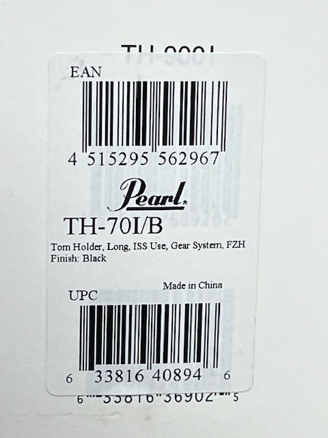 Pearl TH-701/B Long Tom Holder - Black