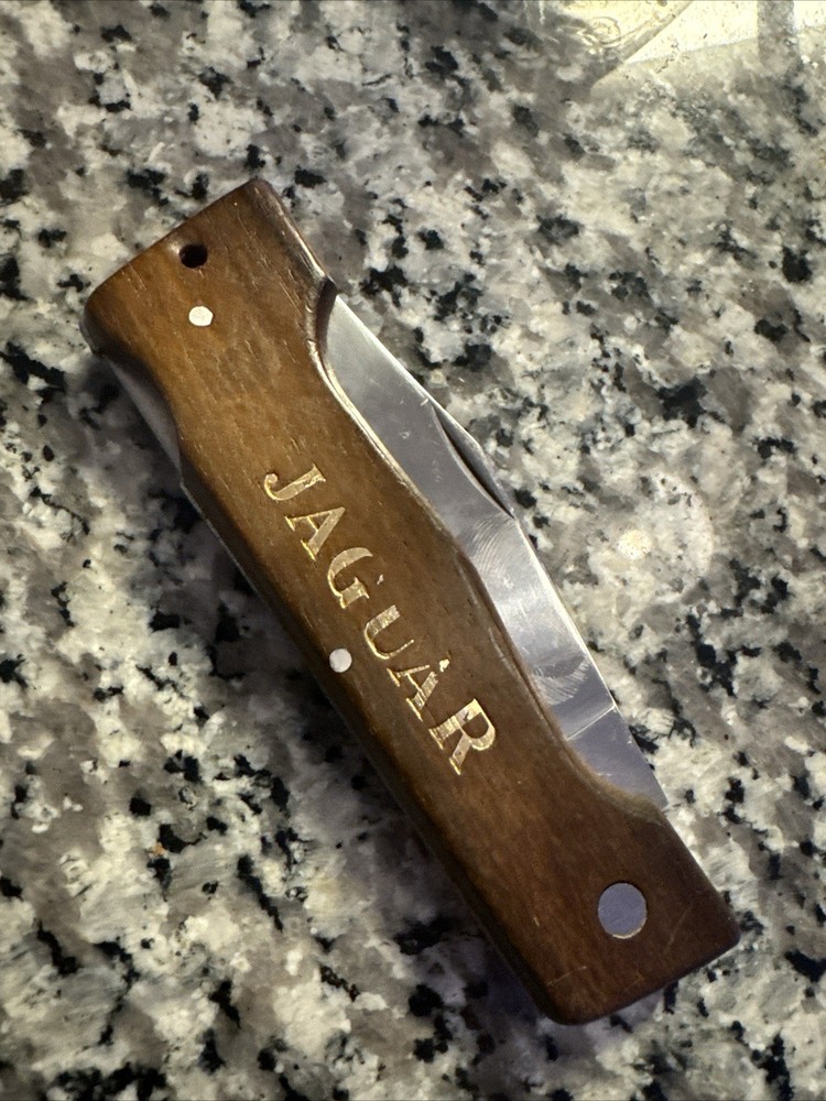 Vintage Lockback Folding Knife with Wooden Handle