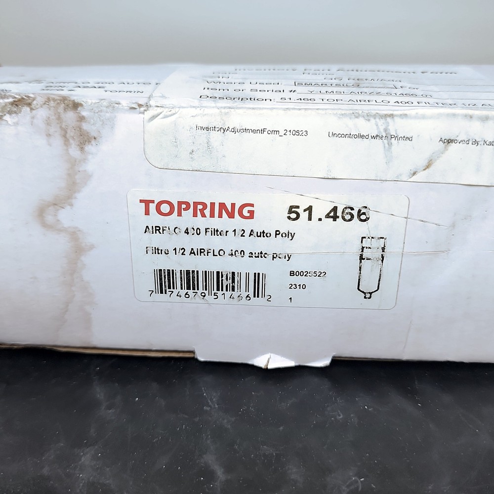 Topring 51.466 Airflo 400 1/2" Air Compressor Filter Auto Drain