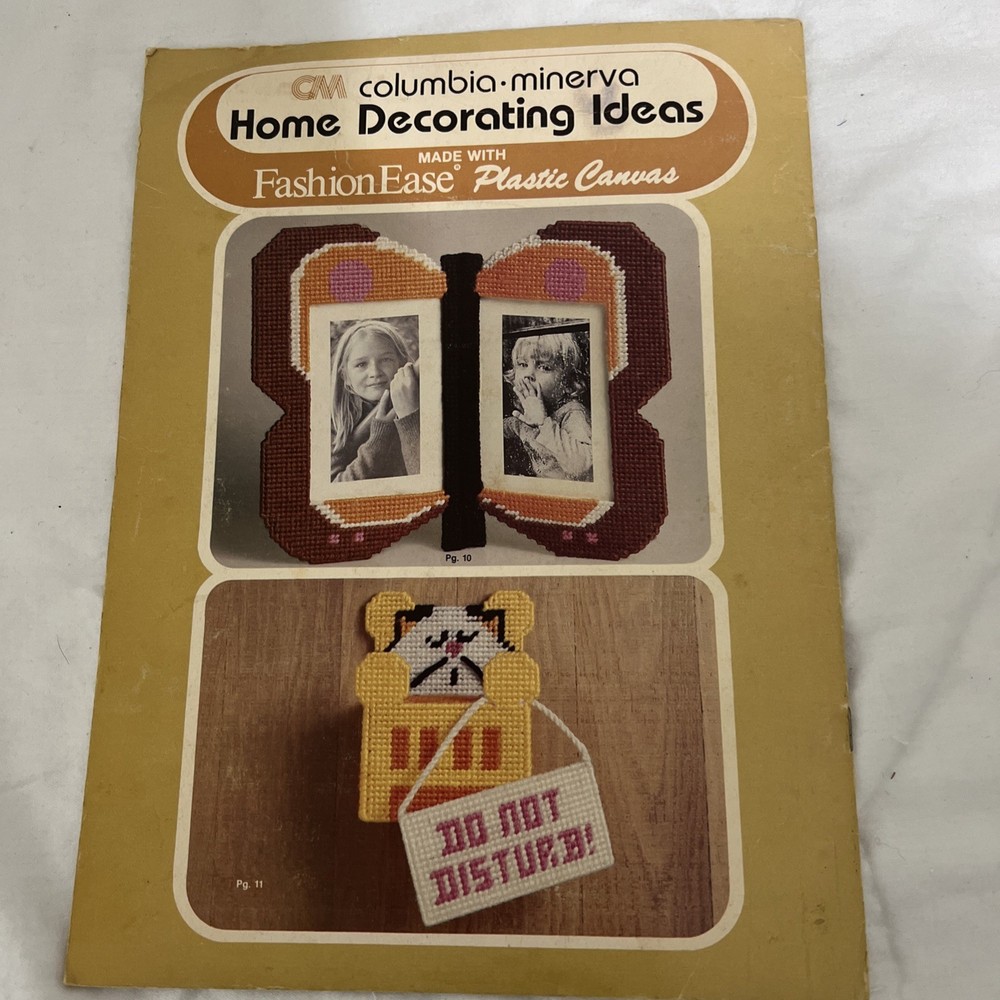 Home Decorating Ideas 5 Plastic Canvas Patterns Projects By Columbia Minerva 665