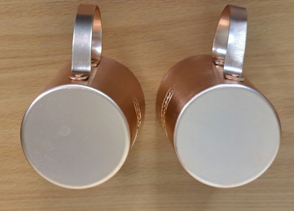 Set of 2 Deep Eddy Vodka Copper Mug Set
