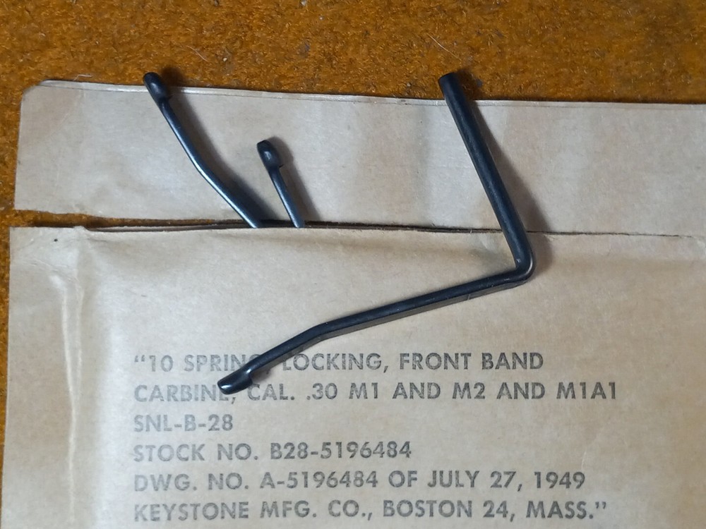 M1 Carbine Barrel Band Spring USGI NOS