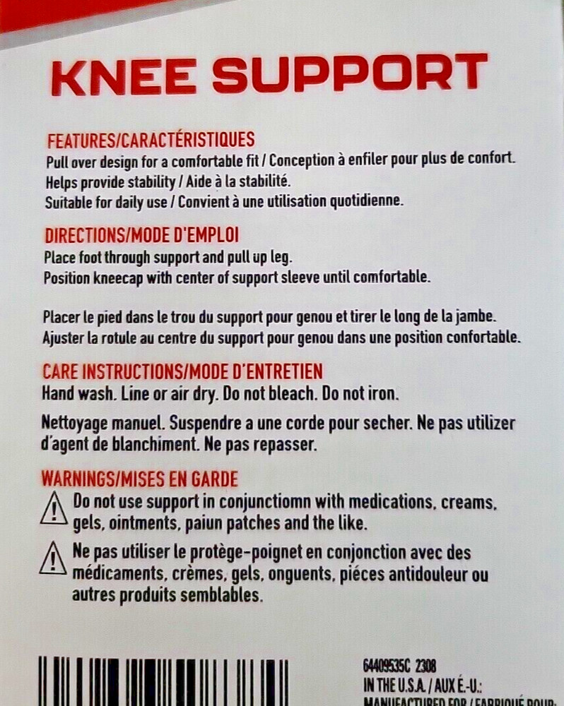 Thera Plus Knee Support Single (Black) Unisex, Moderate Support, Free Shipping.