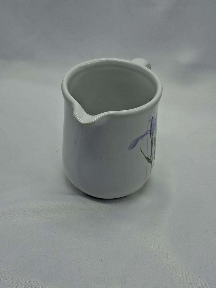 CORELLE Coordinates SHADOW IRIS CREAMer Pitcher, Stoneware.