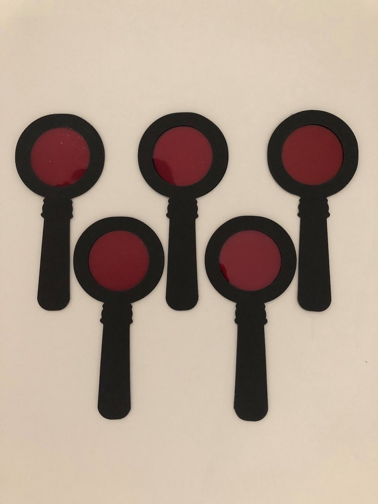 HIDDEN MESSAGE DECODER  / SECRET DECODER / RUBY DECODER / RED REVEAL DECODER