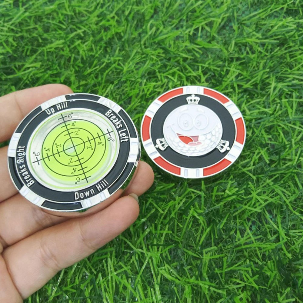 Golf Green Reader Compact Double Sided Round Golf Slope Putting Level