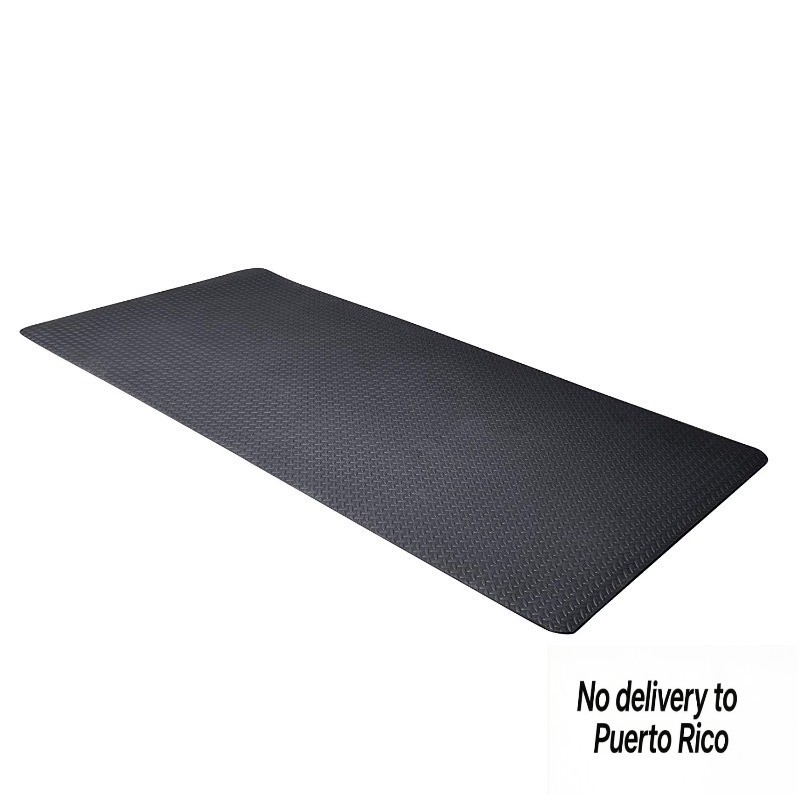 Barbell 7mm Antimicrobial EVA Foam Exercise Mat, Black