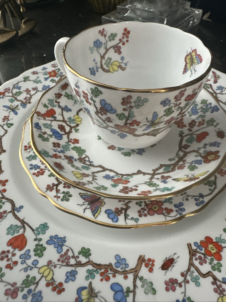 Copeland Spode SHANGHAI 4 Pc Place Setting Mint Unused