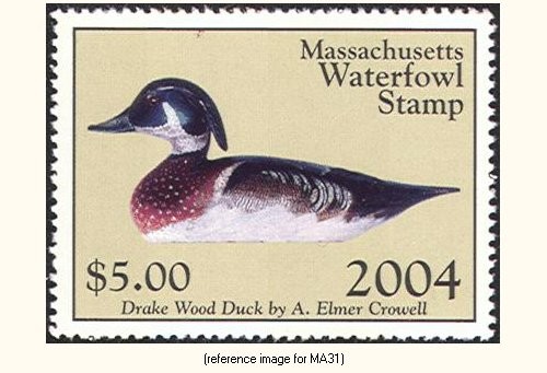 D2K Massachusetts Duck Stamp 2004 $5.00