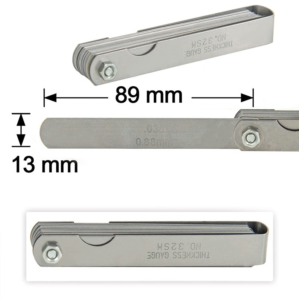Universal Spark Plug Gap Adjustment Tool + 16mm Spark Plug Socket + Feeler Gauge