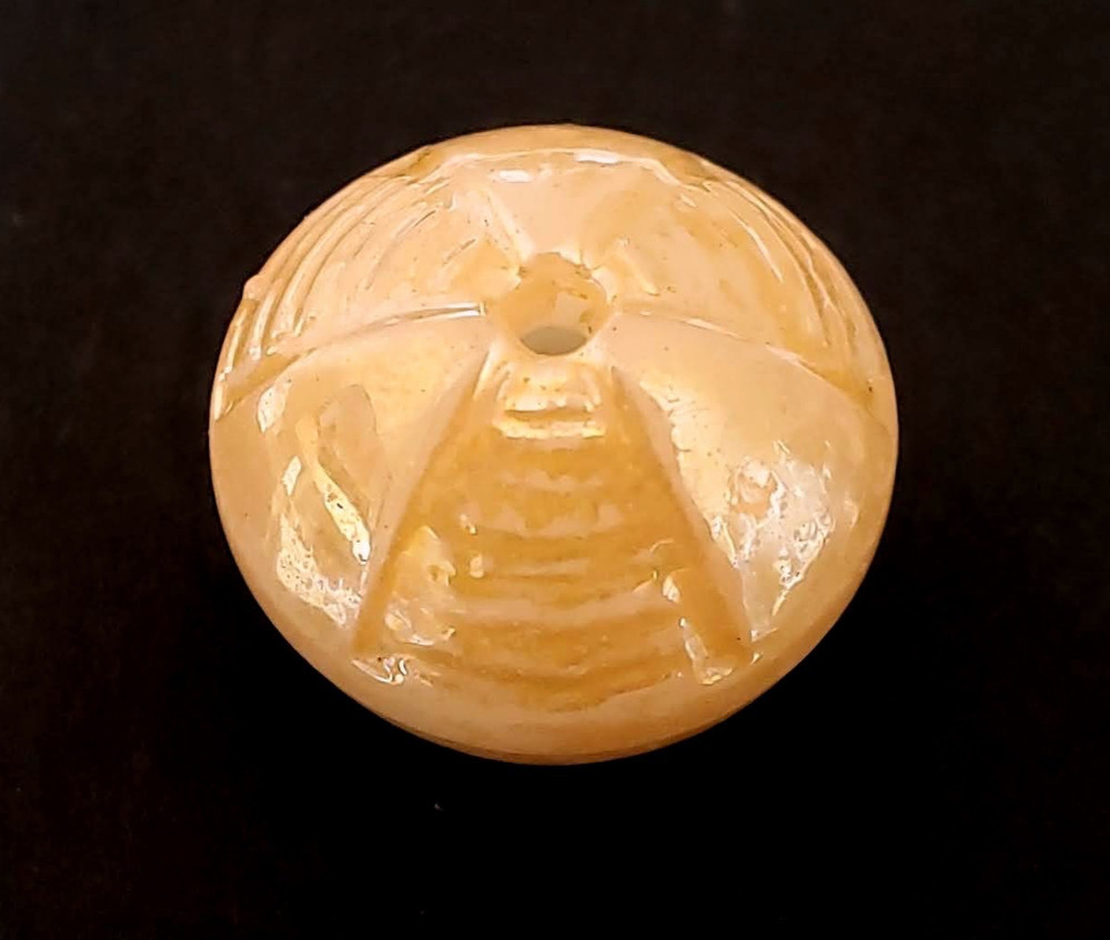 Pattern #5, Shape #11 China Whistle Antique Button ~ Harder To Find Pattern