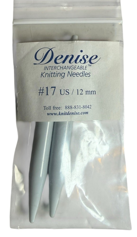 Denise Interchangeable KNITTING Needle REPLACEMENT TIPS One Pair SIZE 17/12mm