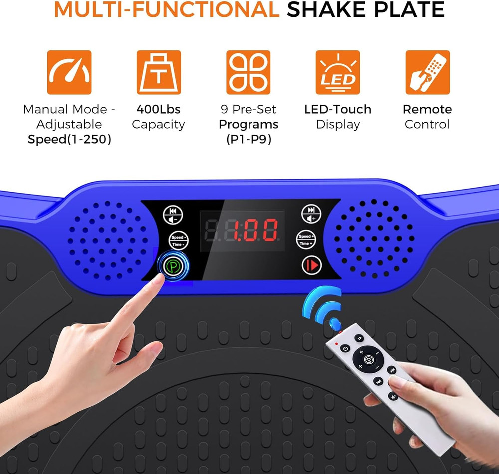Vibration Plate Exercise Machine,Vibrating Platform for Lymphatic Drainage with