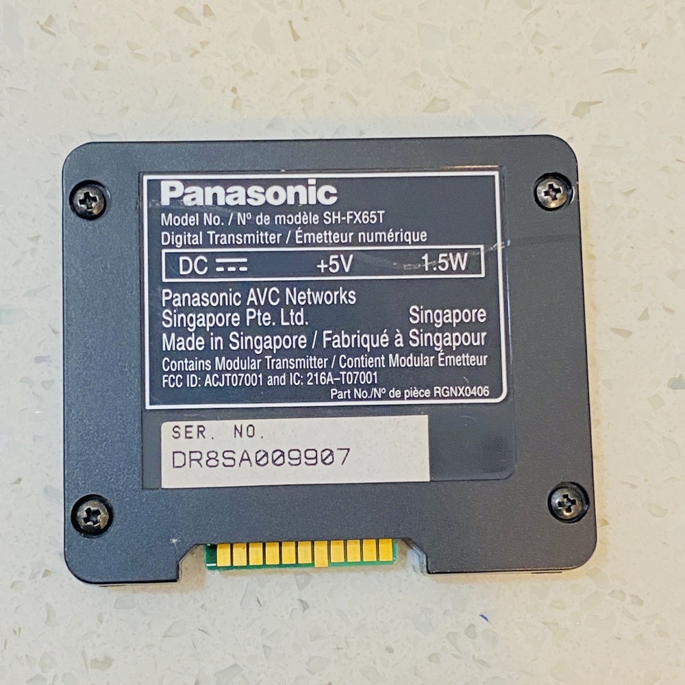 Panasonic SH-FX65T Wireless Speaker System Digital Transmitter