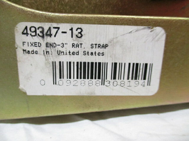 Ancra Ratchet + Strap 3" With Flat Hook (49347-13)