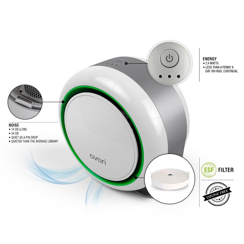 Avari 500 Electrostatic Air Purifier (Orange)