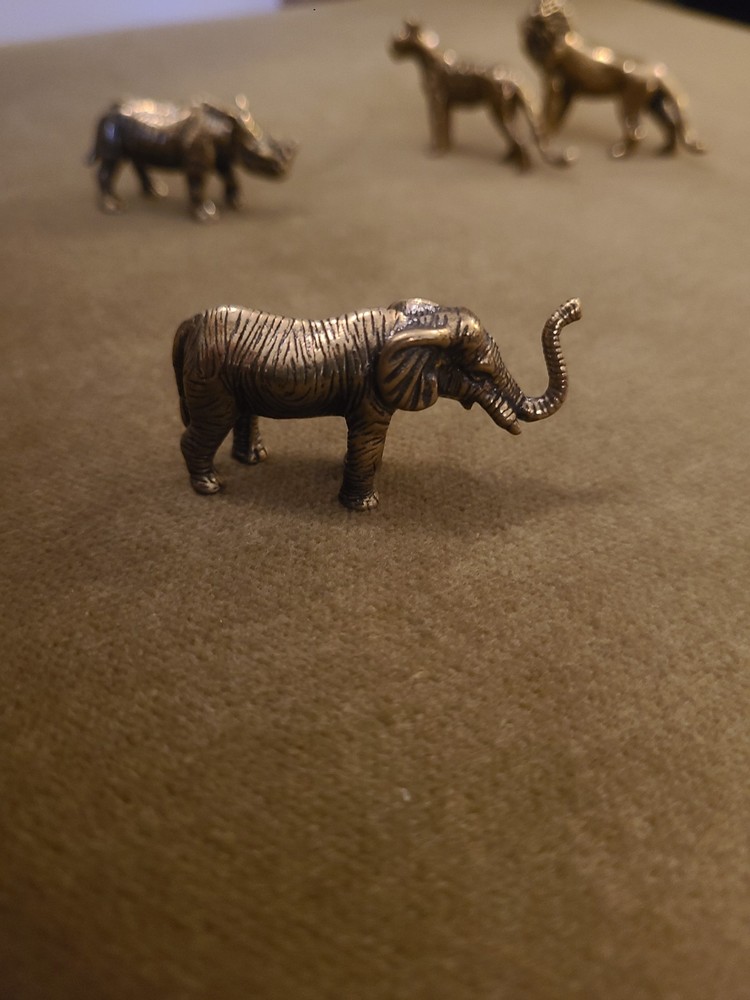 Brass Mini Animal Safari Set