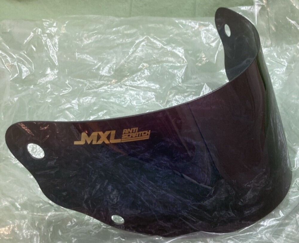 NEW MXL HELMET VISOR FACE SHIELD BLUE ANTI-SCRATCH