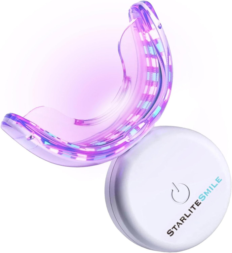 LED Red Blue Teeth Whitening Light Gum Support Device