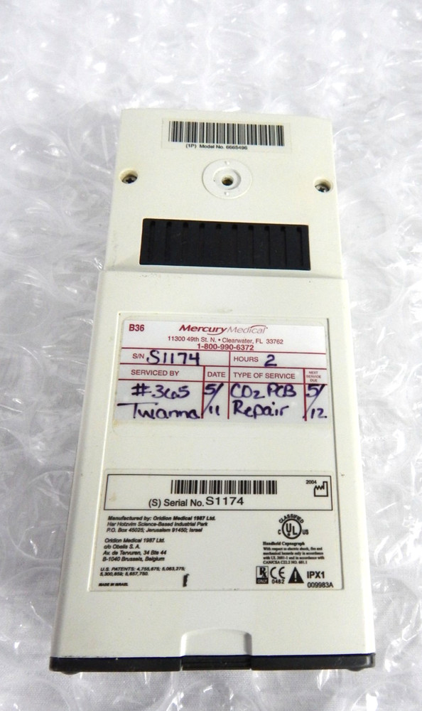 ORIDION MICROCAP HANDHELD CAPNOGRAPH S/N 174