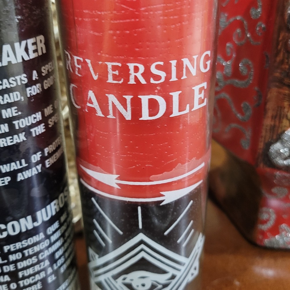 Candle Double Action Reversible red & black and Spell Breaker candle bundle pack