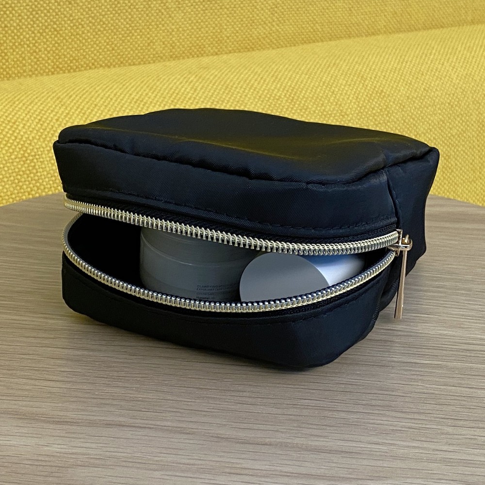 (2 pack Small Zippered Craft Storage Bag Black