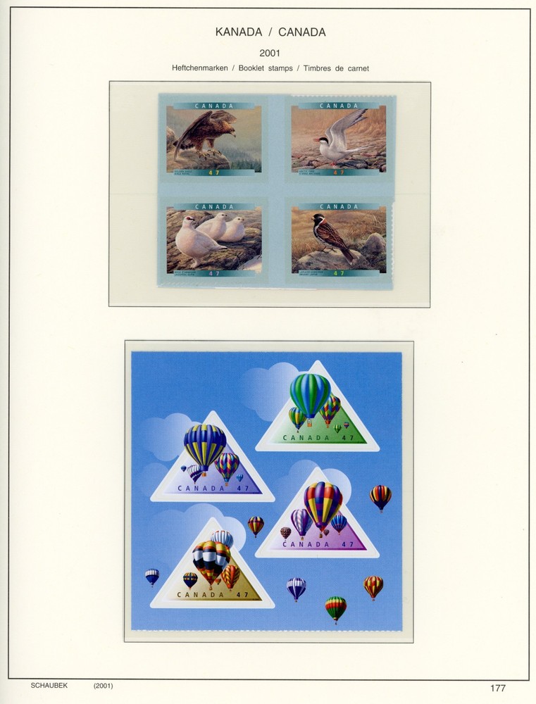 Canada 2000-2004 Virtually Complete Mint XF OG NH on Schaubek Hingeless Pages