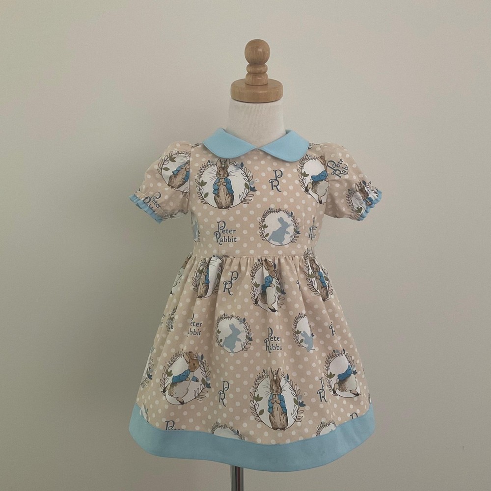 Peter Rabbit Girls Easter Dress Size 2 Handmade BNWT