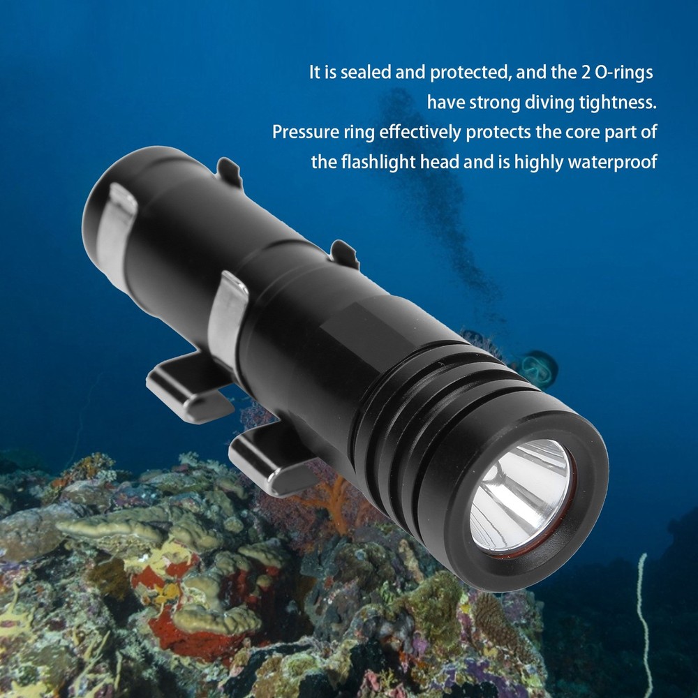 Mini Diving Light 200M Waterproof Underwater LED Flashlight Camping Lantern WT