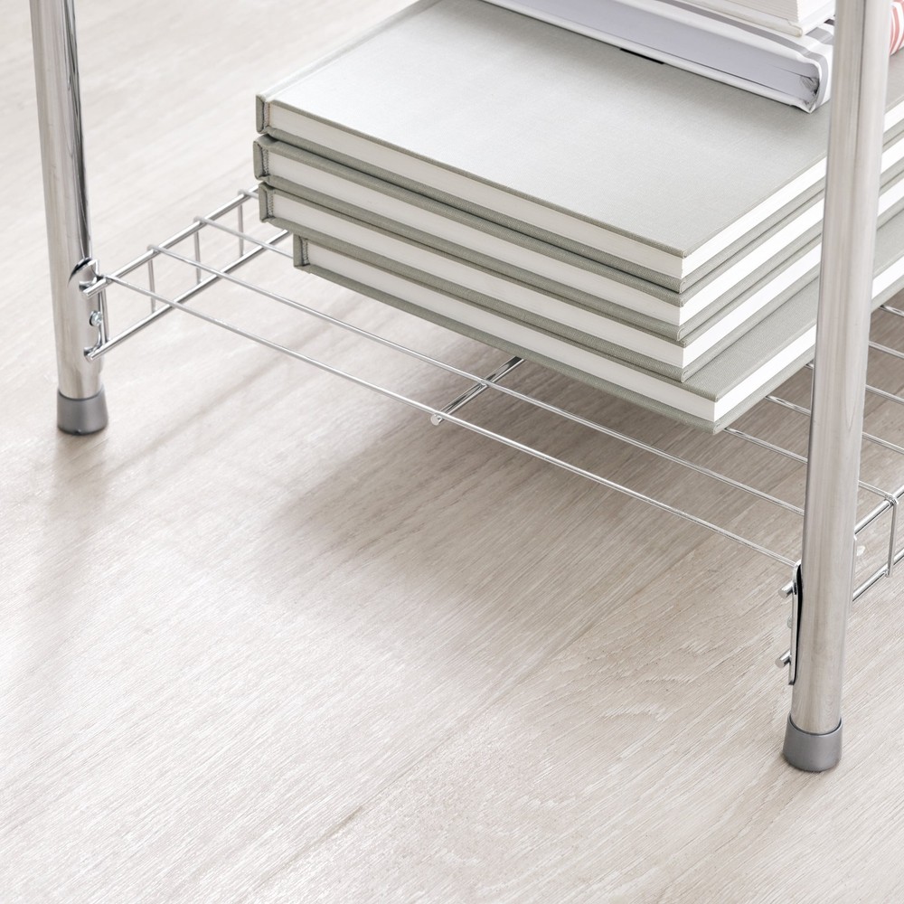 Freestanding 4-Tier Multipurpose Wire Shelving Unit Adjustable Organizer Rack