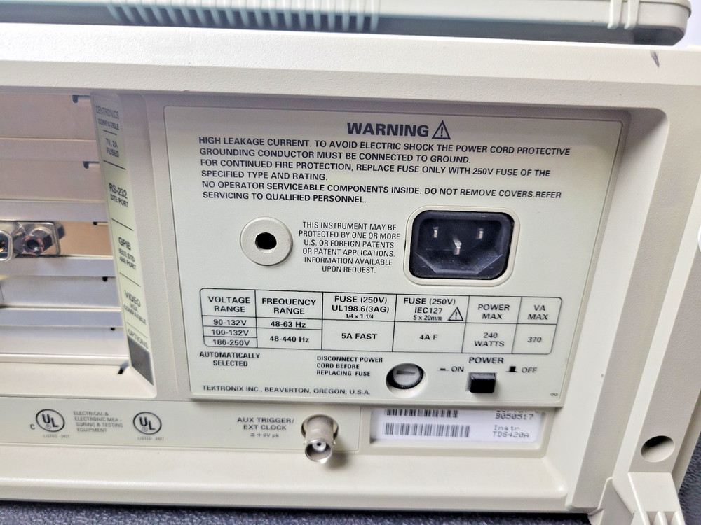 Tektronix TDS 420A Four Channel Digitizing Oscilloscope