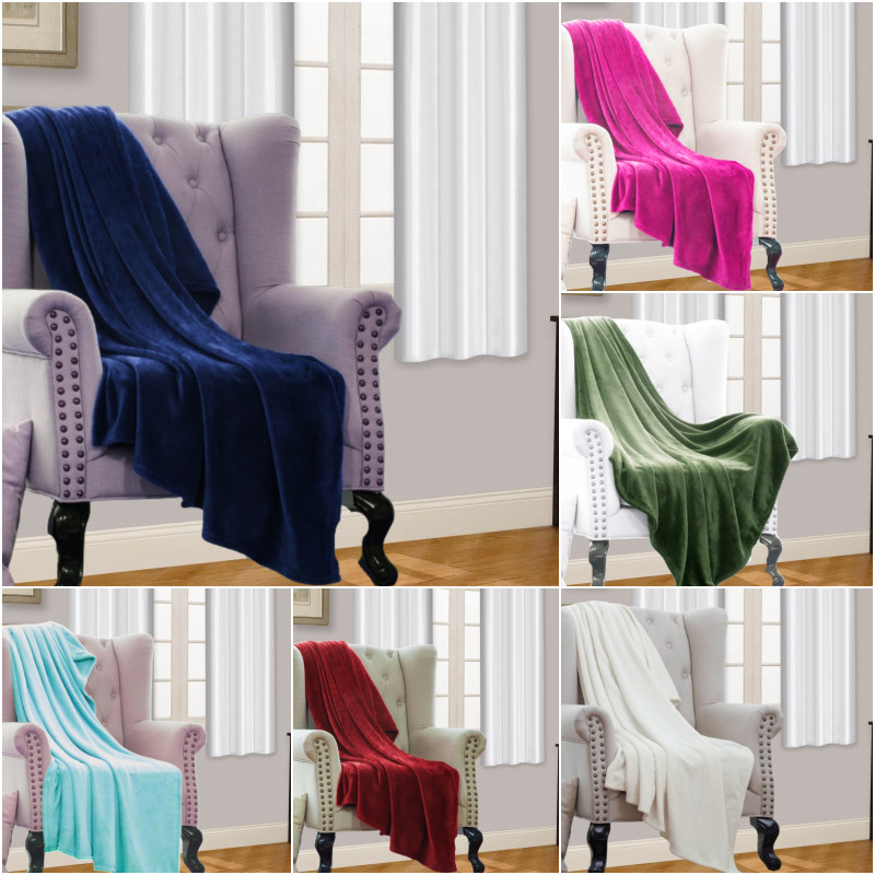 ULTRA SOFT MICRO PLUSH SMALL THROW BLANKET VERSATILE HOME, SOFA, BED DECO