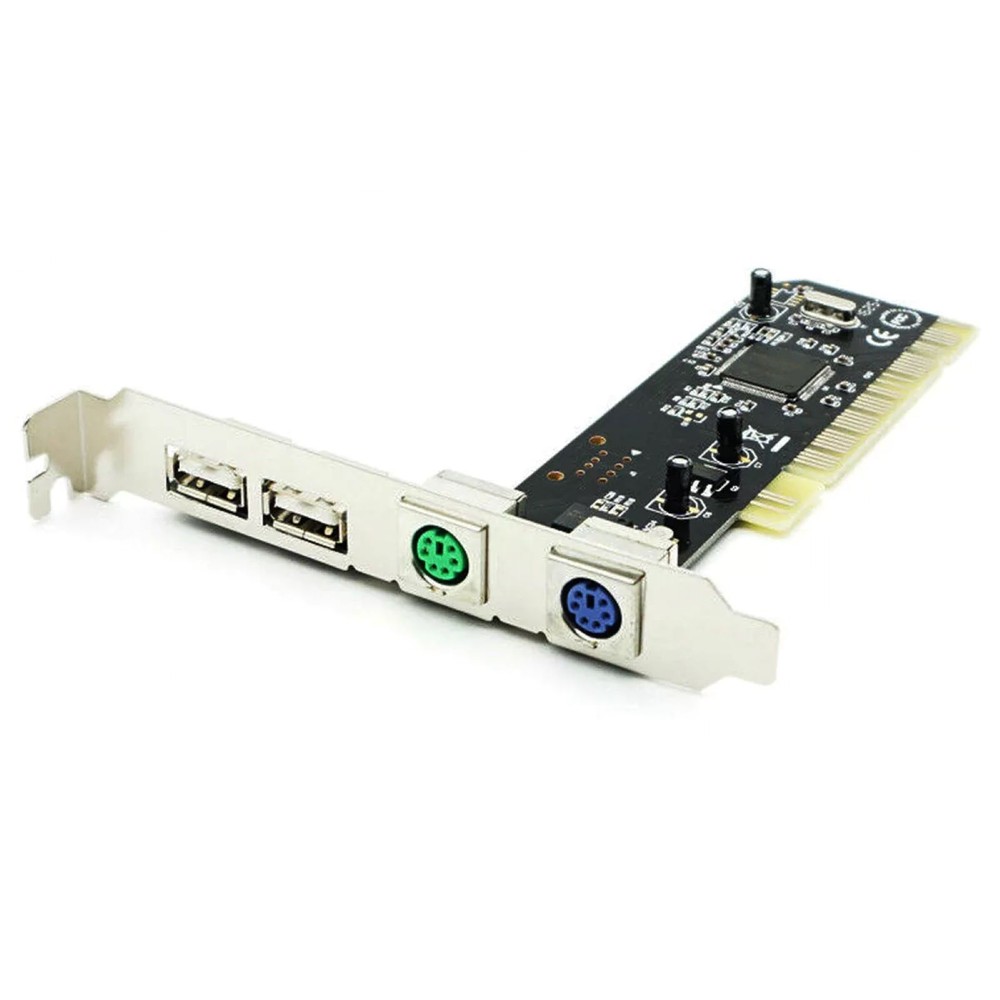 Multi-Interface PCI to PS2 PS/2 USB 2.0 For PC Keyboard Mouse Adapter Card