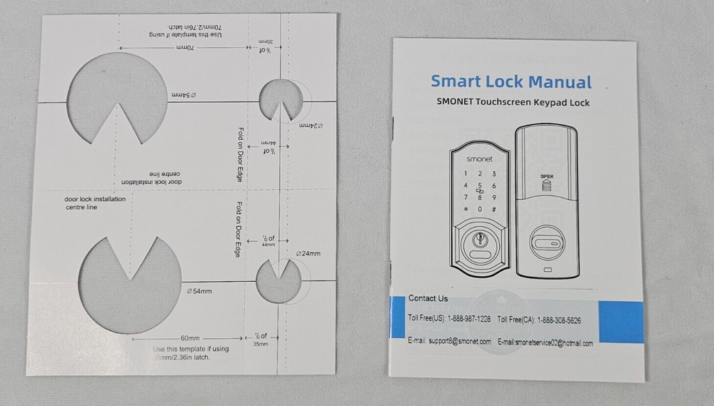 Smart Door Lock with Handle, Fingerprint Keyless Entry Electronic Digital Keypad