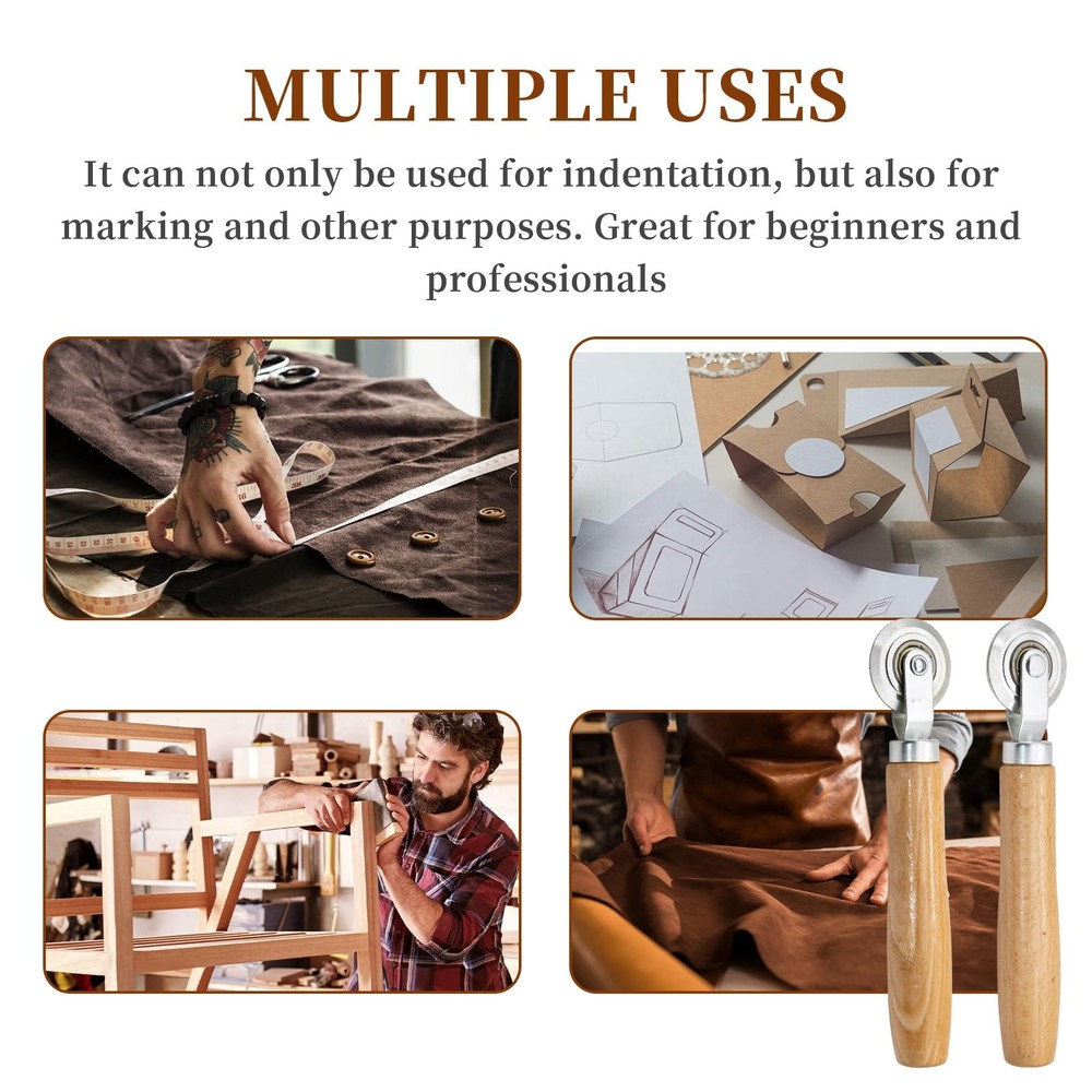 2Pcs Box Scoring Tool Wooden Handle, Box Resizer Cardboard Boxes Scoring Board