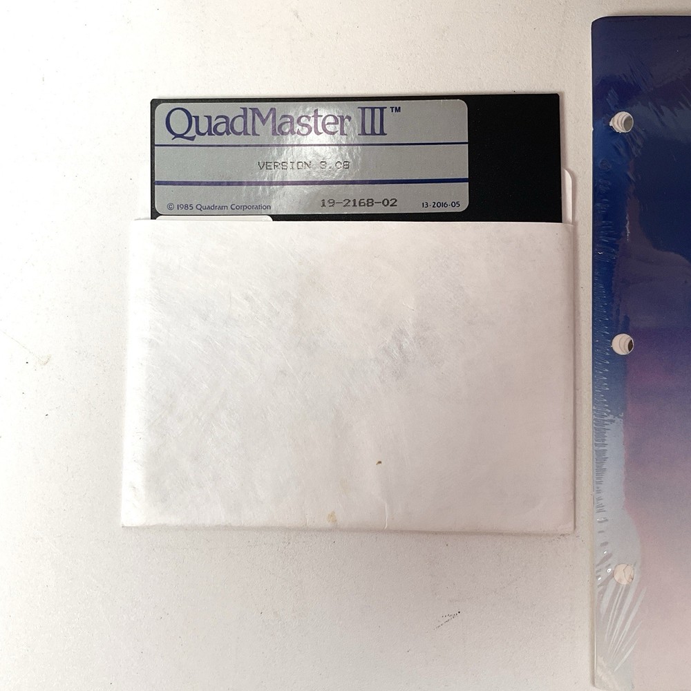 Quadram Quadmaster III Version 3.08 19-2168-02 Vintage Computing - Open Box