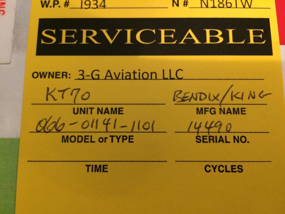 Bendix/King CNI5000 Radio Stack and Rack