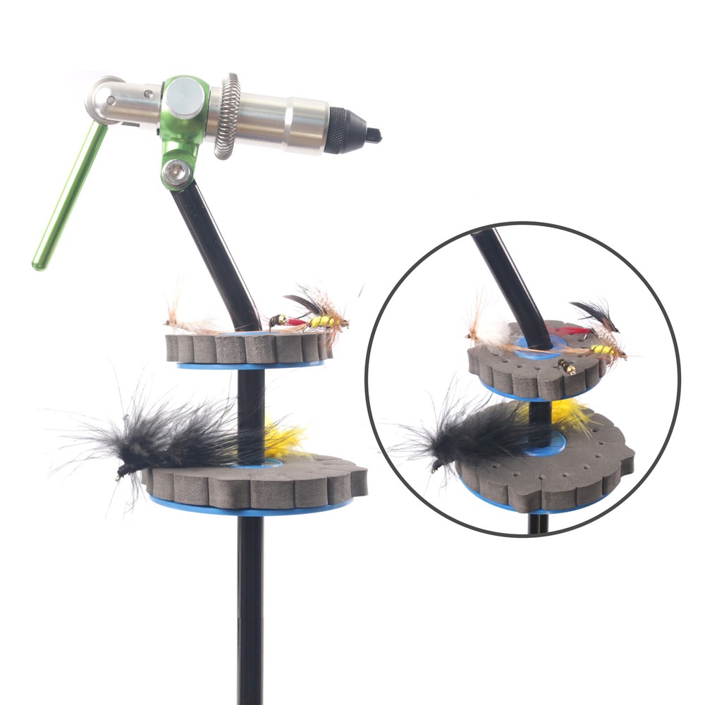 Maxcatch 2Pcs Fly Tying Vice Drying Racks Fly Tying Tools EVA Hooks Organization